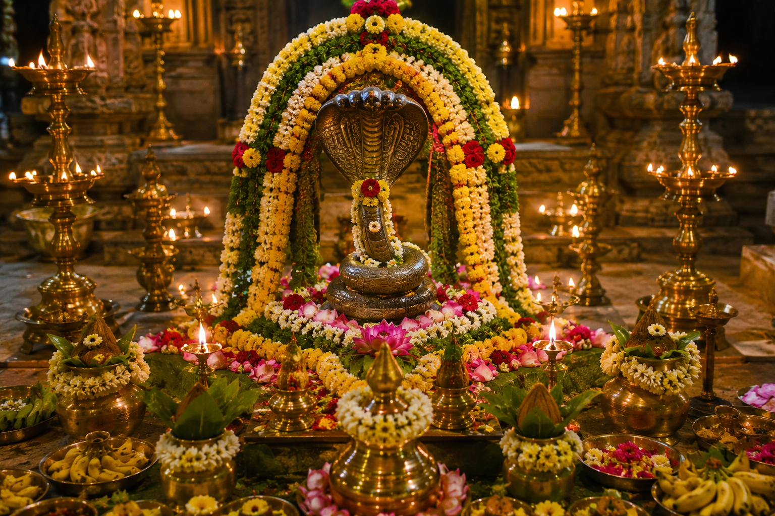 Priest performing Thila Homam at Rameswaram