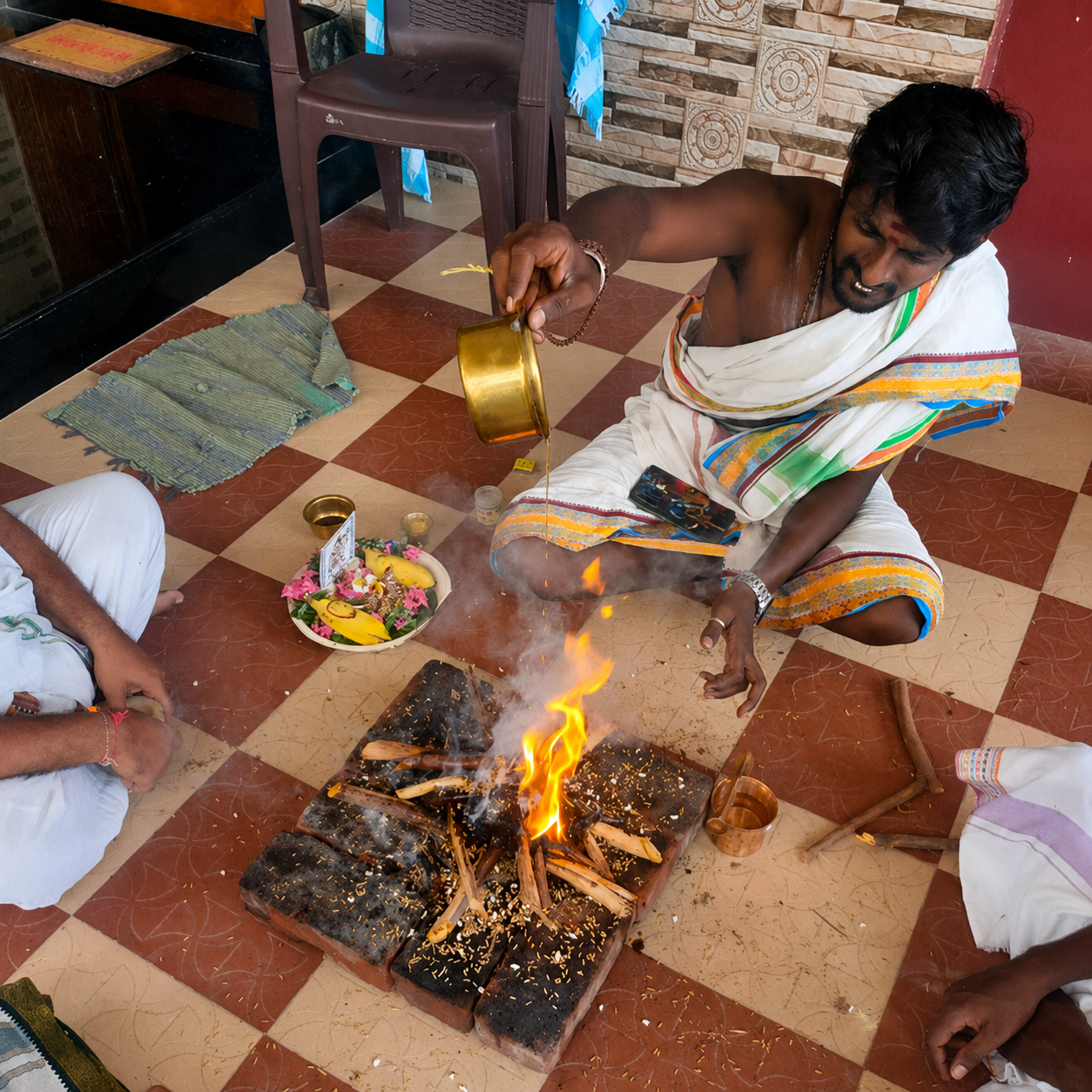 Thila Homam ritual at Rameswaram